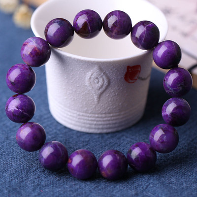 典藏级天然极品皇家紫舒俱来大颗粒手链(极其稀有哦)