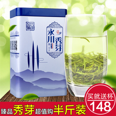 永川秀芽茶叶 绿茶2016新茶 明前早春茶 炒青茶 散装茶 半斤包邮