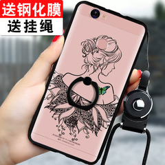 iphone6s手机壳女款挂绳苹果6plus指环奢华防摔全包硅胶套磨砂6s