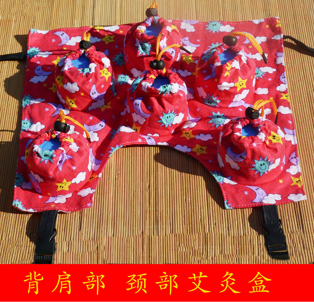 艾灸器具新款_新款肩部六联艾灸盒 6罐不锈钢随身灸盒 颈部颈椎肩部温