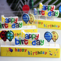 宝宝生日用品蜡烛 气球happybirthday字母蜡烛 数字蜡烛 儿童生日