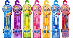 韩国进口pororo 可爱卡通图案儿童牙刷 宝露露小企鹅动物宝宝牙刷