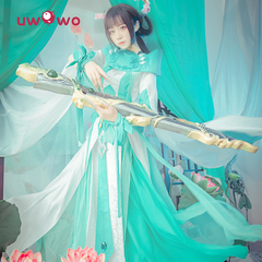 现货【Uwowo】剑侠情缘3 剑三cosplay 长歌门萝莉入门套 琴萝cos