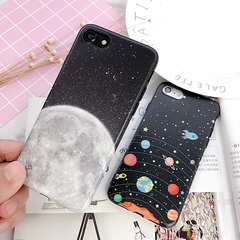 星空星球iphone7手机壳苹果7plus镜面软胶壳6s全包防摔4.7保护套