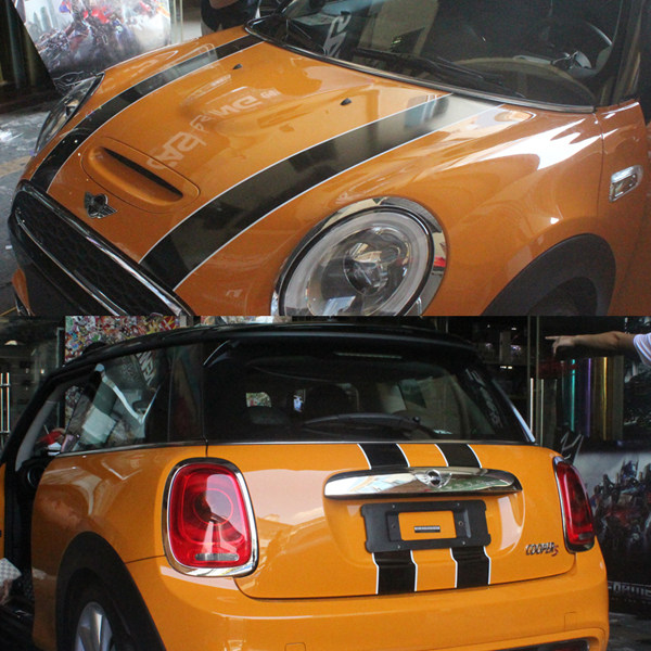 宝马mini车贴拉花one cooper f55 f56车身拉花贴纸机盖车尾线改装