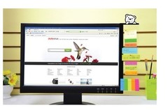 屏幕显示器侧留言板索引贴透明电脑便签板便利贴板便贴纸板