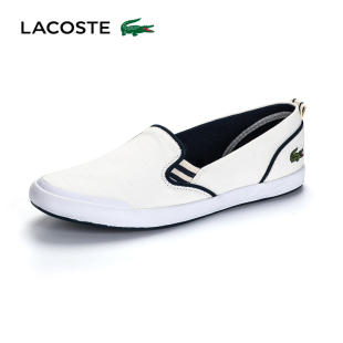 coach香港法國哪裡買便宜 LACOSTE 法國鱷魚女鞋 低幫一腳套休閑帆佈鞋LANCELLE SLIP ON coach香港便宜多少