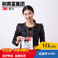 3M 防雾霾口罩8576 高端P95防化学酸性气体防异味防尘口罩10只