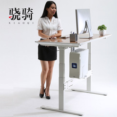 骁骑 电动升降桌 电脑桌可升降 学习桌可站立办公台 带主机架