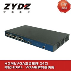 智勇高清视频网络矩阵VGA HDMI DVI 键盘鼠标混合切换24 48口包邮