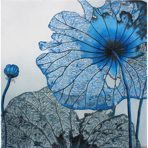 苏绣diy套件初学入门梦幻荷叶荷花针迹扫描手工自学刺绣送教程