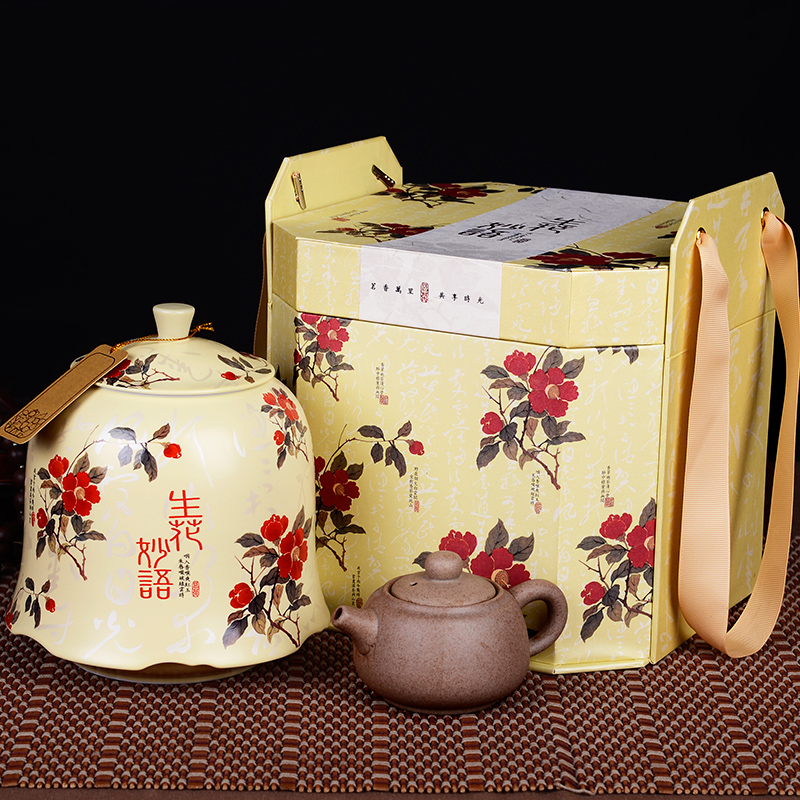 宏源馨铁观音茶叶 浓香铁观音 乌龙茶新茶 妙语生花礼盒装产品展示图2