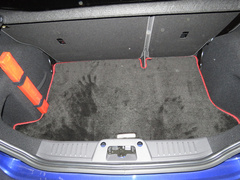 13-16年新款双门进口福特嘉年华ST专用汽车后备箱垫子绒地毯 黑貂