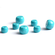 Hairy girl natural turquoise stone drum Pearl drums Pearl bead spacer isolation orders matching beads DIY accessories with beads