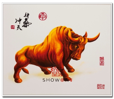 苏绣大师沈德龙 《牛气冲天》吴波文化出品