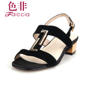 Non genuine new counters with female fashion metal Sandals WGB6A3104C