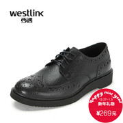 Westlink/West fall 2015 new leather strap wipe cloth Locke men's shoes men's casual shoes