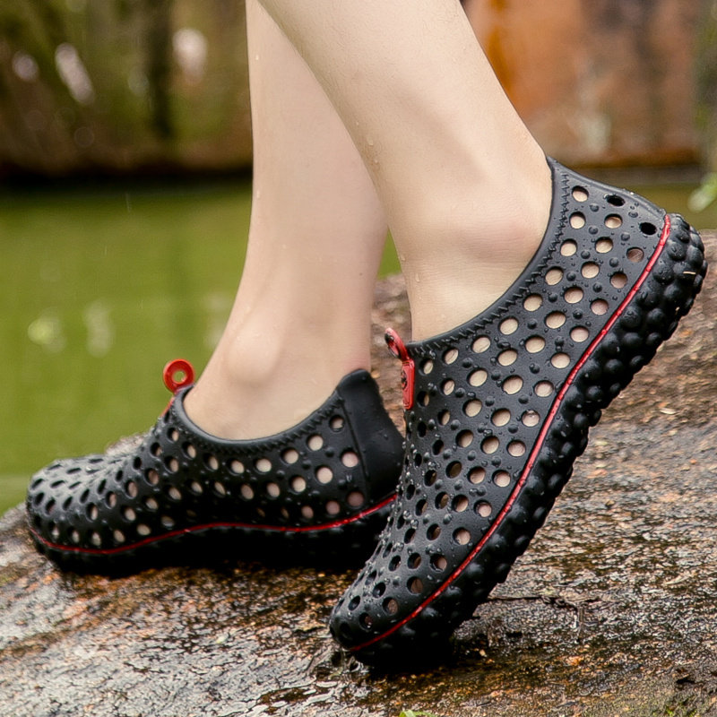 2017夏季涼鞋男沙灘鞋防滑戶外男洞洞鞋沙灘涼鞋洞洞鞋男夏天鞋男