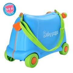 A B儿童行李箱宝宝旅行箱可坐可骑滑行车旅游收纳箱学步车