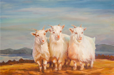 范传《三阳开泰》油画|大学教授|艺术学院院长|黑龙江美协会员