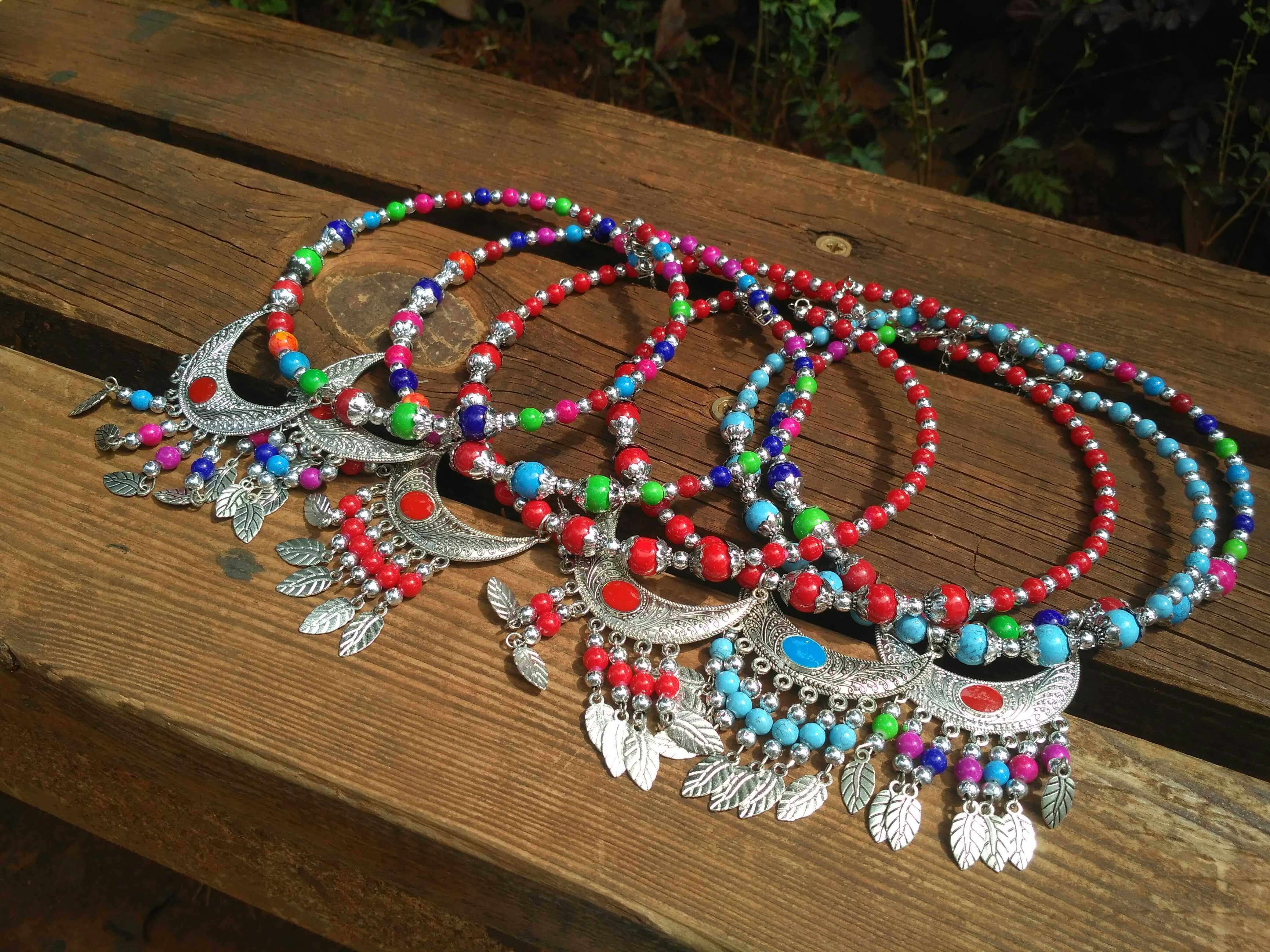 云南丽江民族风饰品个性创意头链头饰舞台表演艺术照配饰景点旅游