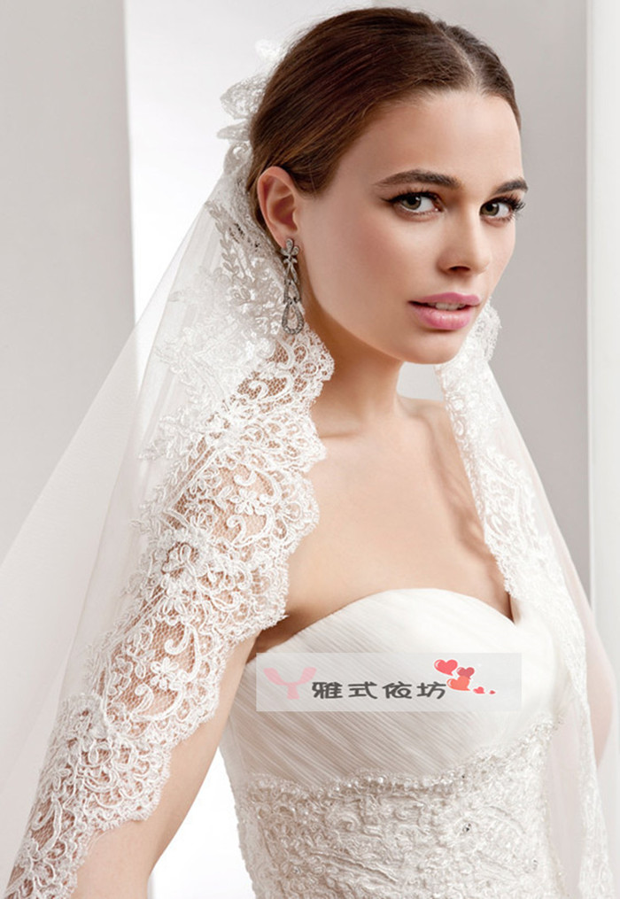 new pattern Ultra cents Retro eyelash Lace bride marry Wedding dress Headdress Europe and America Tailing bride Headdress Milkyin the Accessories/Leather belt/Hat/Muffler , Wedding dress accessories , Veil category - from Buy2taobao.com to provide professional Taobao agent buy service
