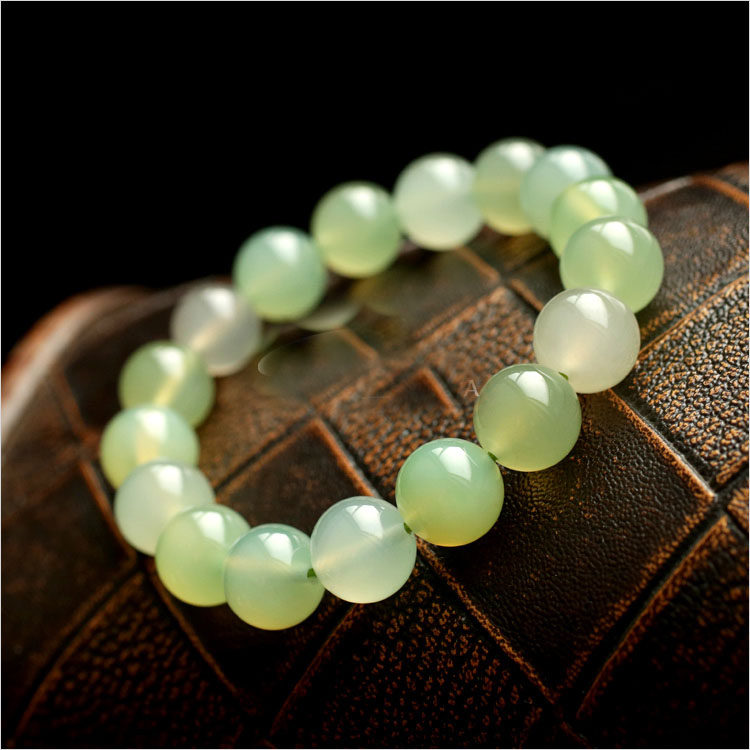 苹果绿玛瑙森女饰品手链葡萄女生款手链玛瑙玉髓手环生日礼物爆款