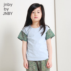 jnby by JNBY江南布衣童装男女童 夏季拼接短袖T恤