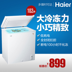 Haier/海尔 BC/BD-102HT/家用小冰柜 冷柜/大冷冻/冷藏冷冻省电