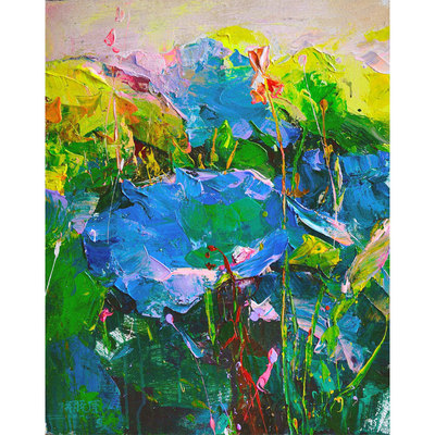 孙晓东《咏荷系列之三》收藏级珍品发表于天津美术出版社个人专辑