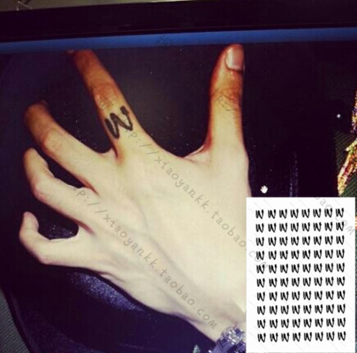 纹身贴手指内容图片分享