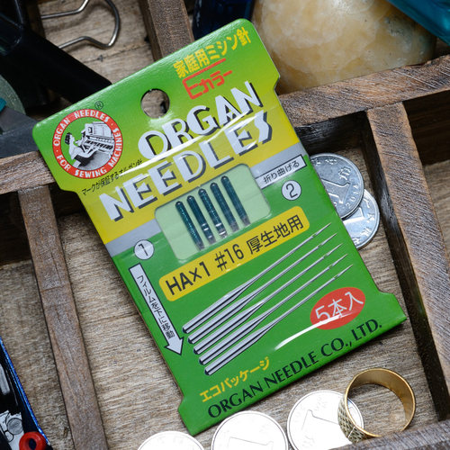 日本风琴原装正品进口家用电动多功能缝纫机16号机针厚料针16每支_不