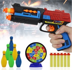 儿童男孩玩具软弹枪4~5仿真玩具枪可发射软子弹小手枪3-6岁打吸盘