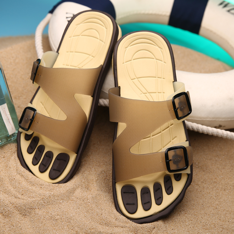 夏季一字拖鞋男士潮流凉拖鞋防滑韩版沙滩鞋室内浴室塑料洞洞拖鞋|ruв категории Мужская обувь, тапочки - от Buy2taobao.com для оказания профессиональной услуги покупки агента Taobao