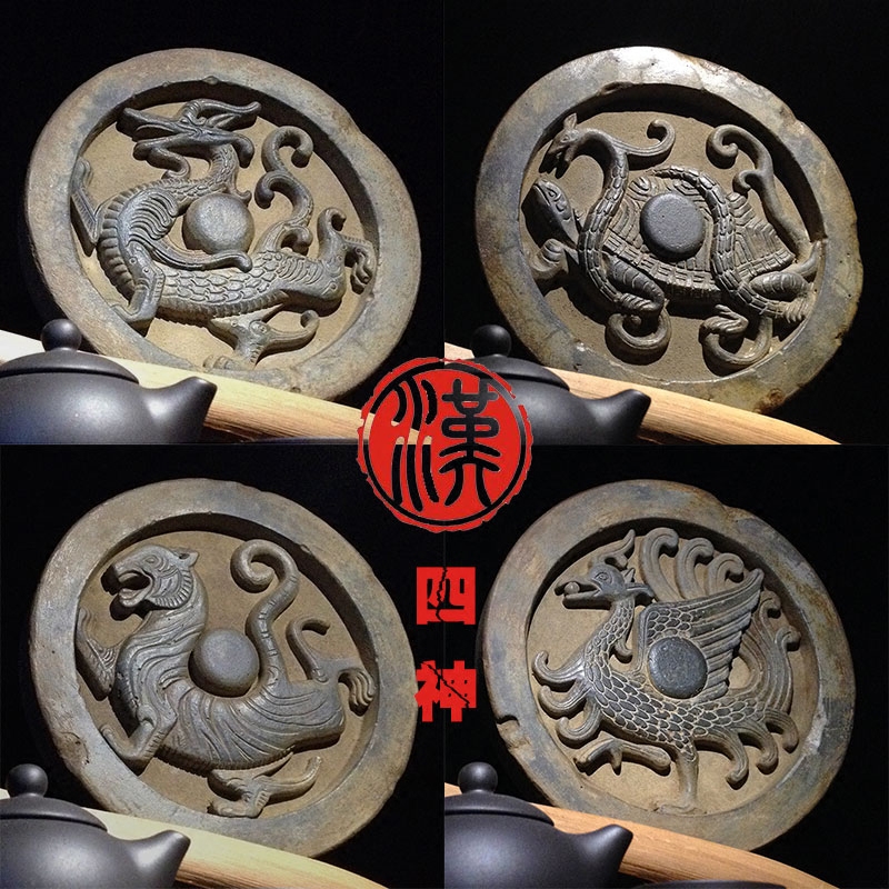 汉代四神兽仿古工艺品古董摆设精品办公室中式装饰品家居装饰摆件