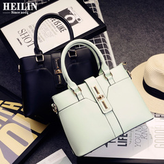 Hey Linda autumn new style handbag Europe and stylish portable Rotary lock stitching vintage shoulder bag women's Crossbody bag