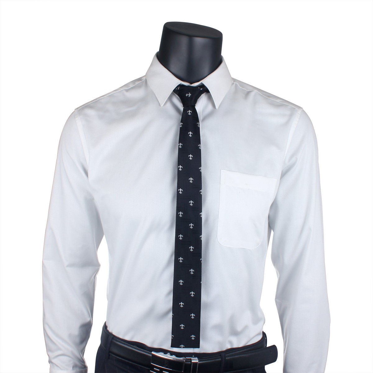 treesmile韩版英伦 图标标记领带 男士窄款色织平头小领带 5.5cm