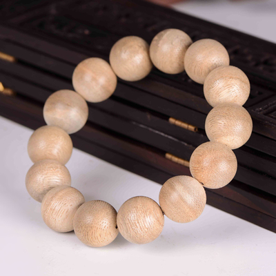 16mm 木香阁精品3779 白木香手串