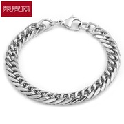 New year simple stainless-steel bracelet men''s titanium jewelry in Europe and America people simple creative personality of England presents