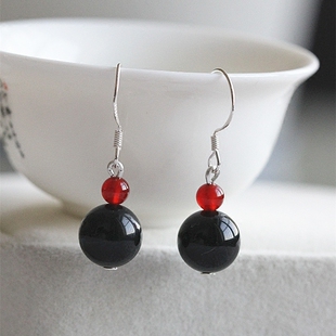 黑曜石耳坠