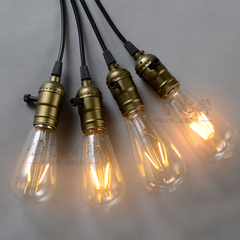 爱迪生LED灯泡暖光复古灯泡ST64创意个性装饰钨丝灯泡E27螺口包邮