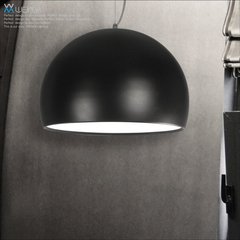 维玛半圆吊灯个性创意单头餐厅灯吧台灯现代简约卧室灯饭厅灯具
