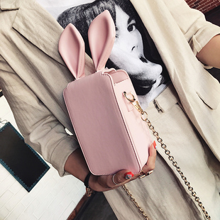 比lv包包在貴的包是哪個牌子 露比妮春夏新款手機包兔子耳朵鏈條包小包包韓版時尚單肩包斜跨包 比lv好的包