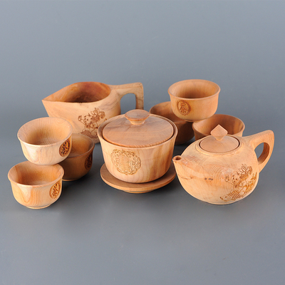 红豆杉茶具 一套 yc226