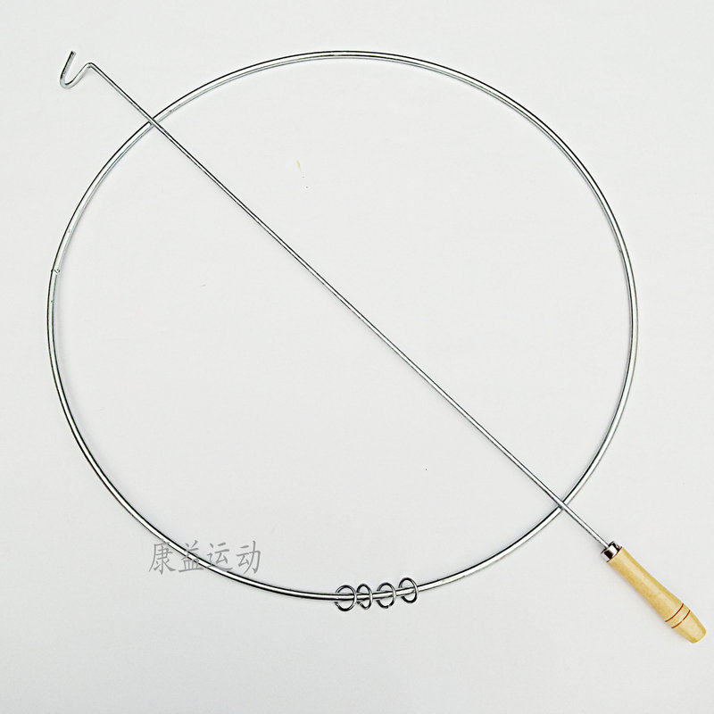 热销铁圈环 加粗_儿童怀旧玩具铁环 铁圈滚铁环 加粗50cm直径 实心推