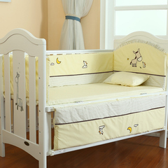 康威婴儿床围宝宝床围婴儿宝宝床上用品套件纯棉 可拆洗