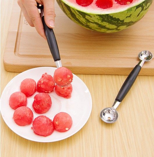 不锈钢水果挖球器西瓜挖球勺雕花刀 冰淇淋西瓜勺冬瓜勺制丸勺