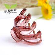 Bagen grass hair accessory tendon unbreakable hair grab clips watermelon hair clips sent eight teeth to grab the medium size issue headdress