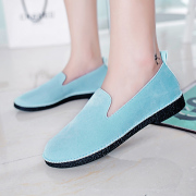 2015 Korean bean shoes women in summer and autumn leisure shoes flat with light, circular head with flat pedal air lazy people tide