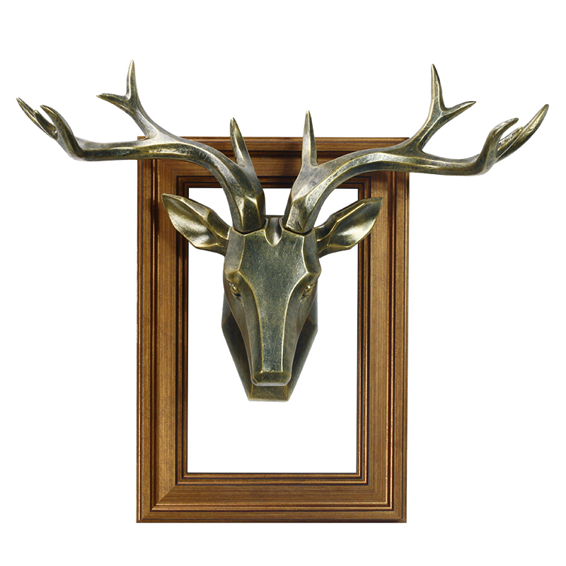 创意鹿头摆件打造欧式客厅